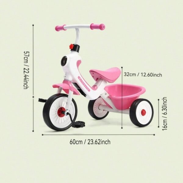 IMPORTED KIDS TRICYCLE WITH LIGHT & MUSIC -BLUE - Image 5