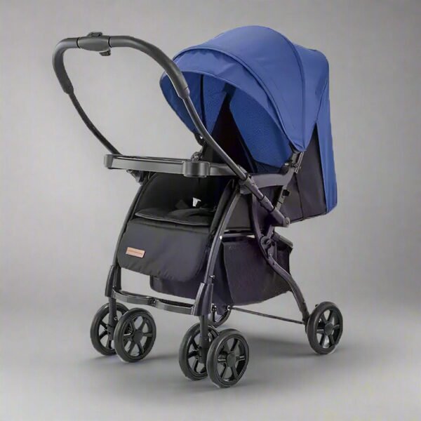 INFANTES BABY STROLLER BLACK & BLUE - Image 3