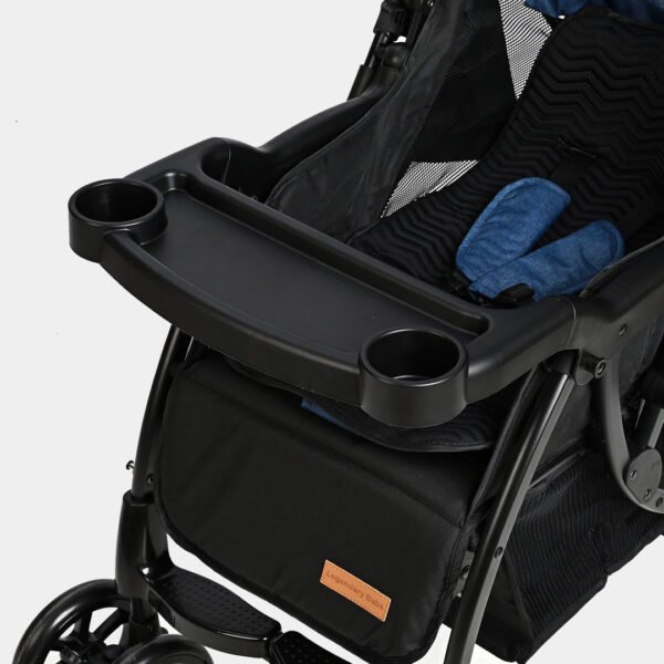 INFANTES BABY STROLLER BLACK & BLUE - Image 6