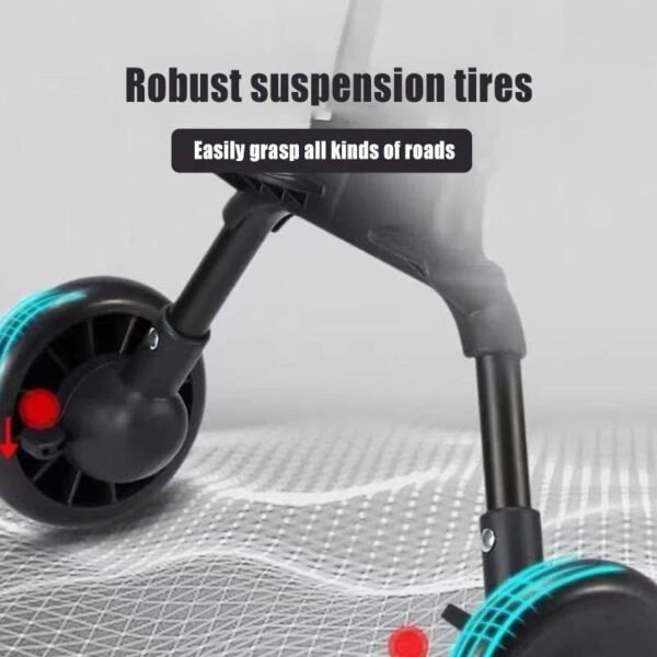 Foldable Stroller Lightweight Stable Soft Seat Hand Push for Baby - Image 4