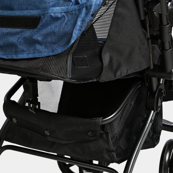 INFANTES BABY STROLLER BLACK & BLUE - Image 5