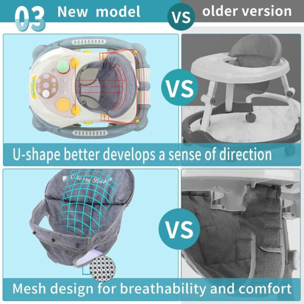 3 in 1 Multi-Functional Cute Baby Walker & Rocker - Image 3
