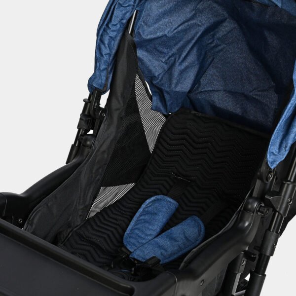 INFANTES BABY STROLLER BLACK & BLUE - Image 4