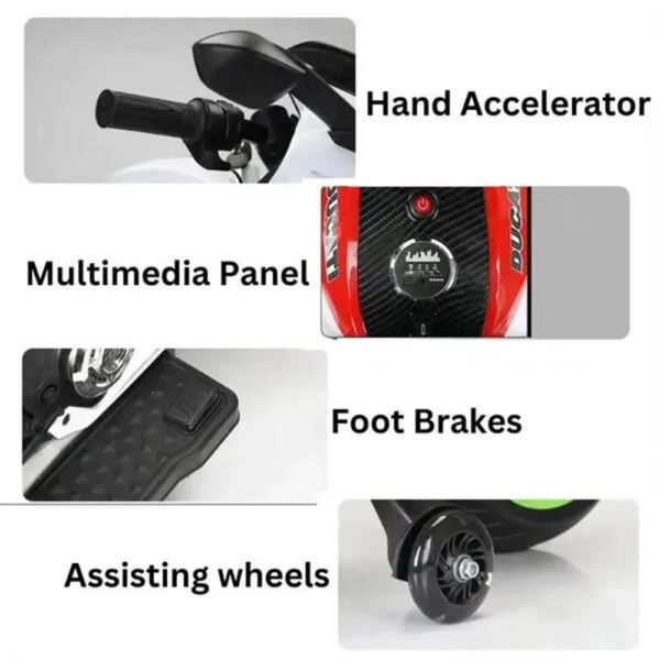 Ducati Ride on Kids Electric Bike - Image 6