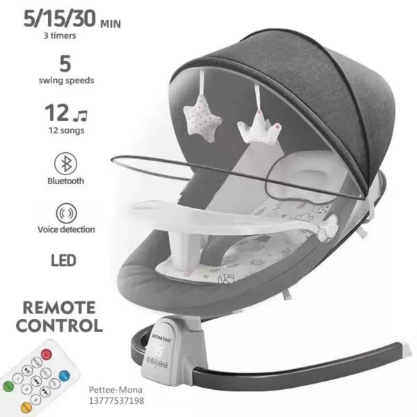 Kidilo Baby Electric Swing & Easy Chair - Image 5